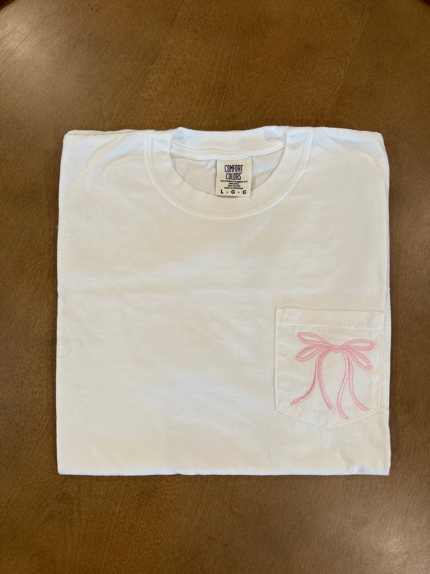 Coquette bow comfort colors tee