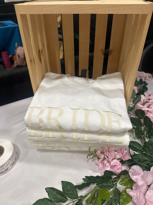 Bride embroidered sweatshirt